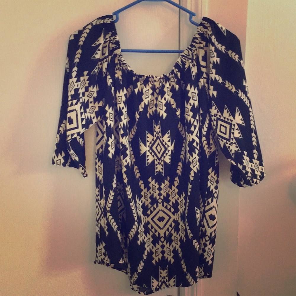 Oversized off the shoulder top